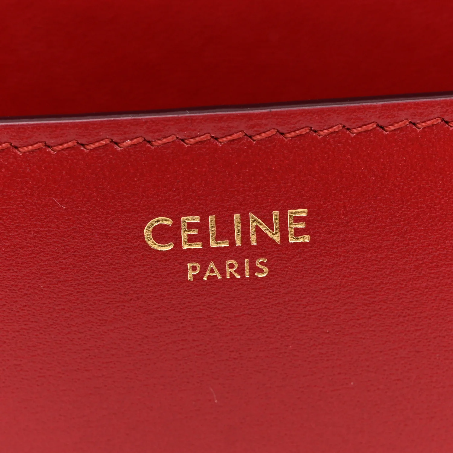 Box Calfskin Medium Classic Box Flap Bag Red - Image 6