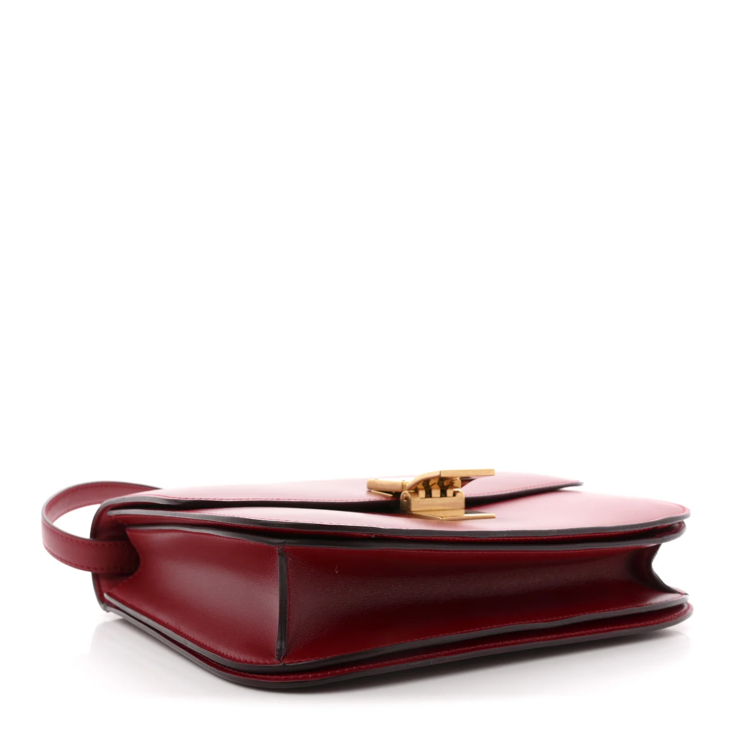 Box Calfskin Medium Classic Box Flap Bag Red - Image 4