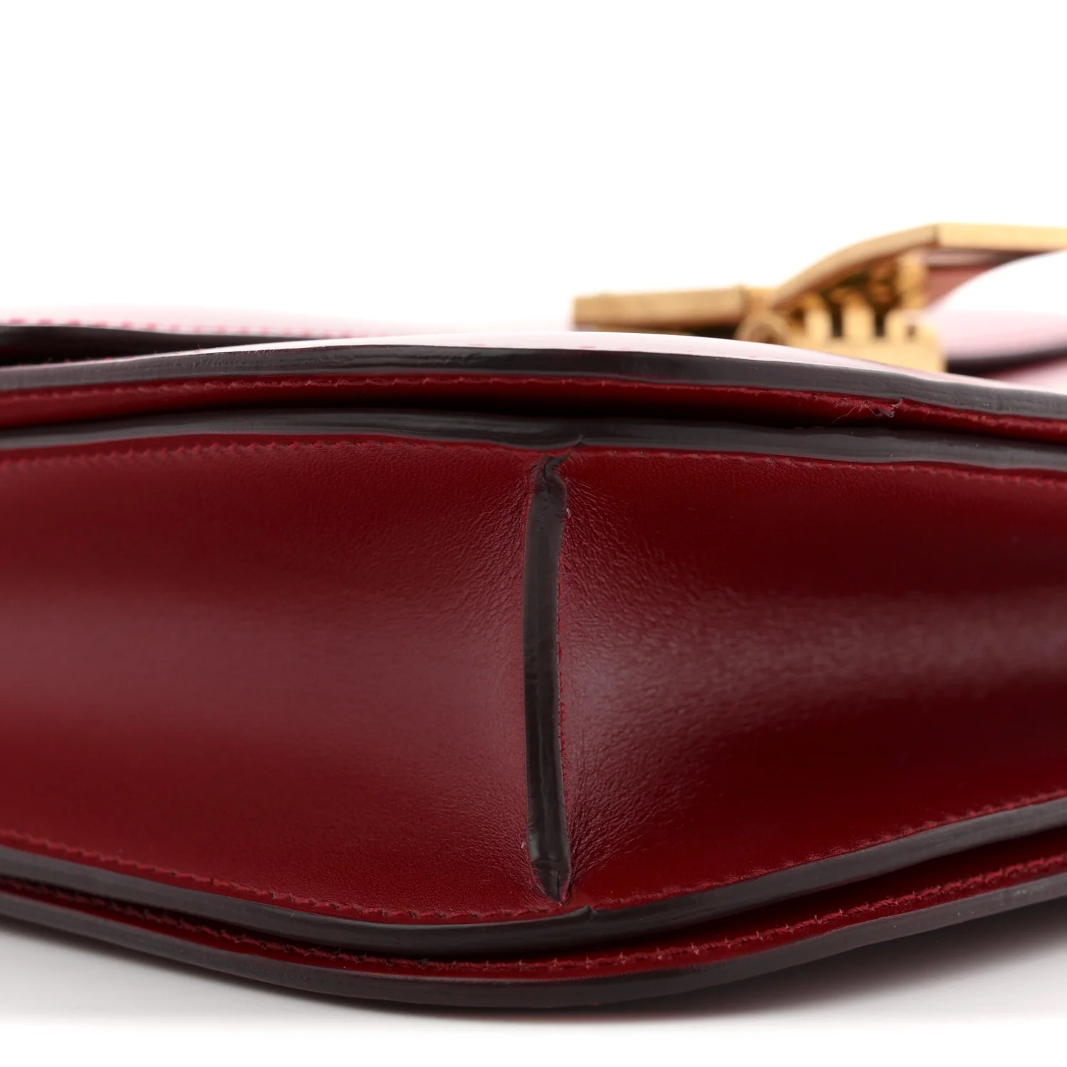 Box Calfskin Medium Classic Box Flap Bag Red - Image 9