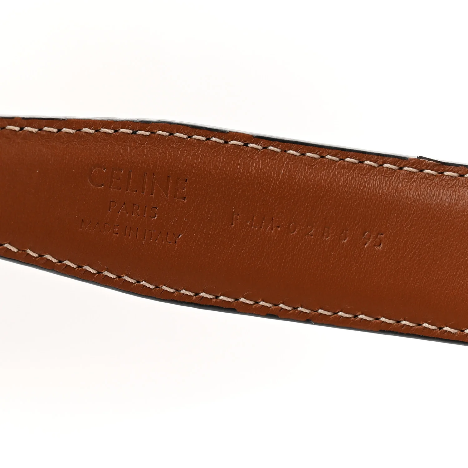 Box Calfskin Reversible Triomphe Belt 95 38 Black Tan - Image 3