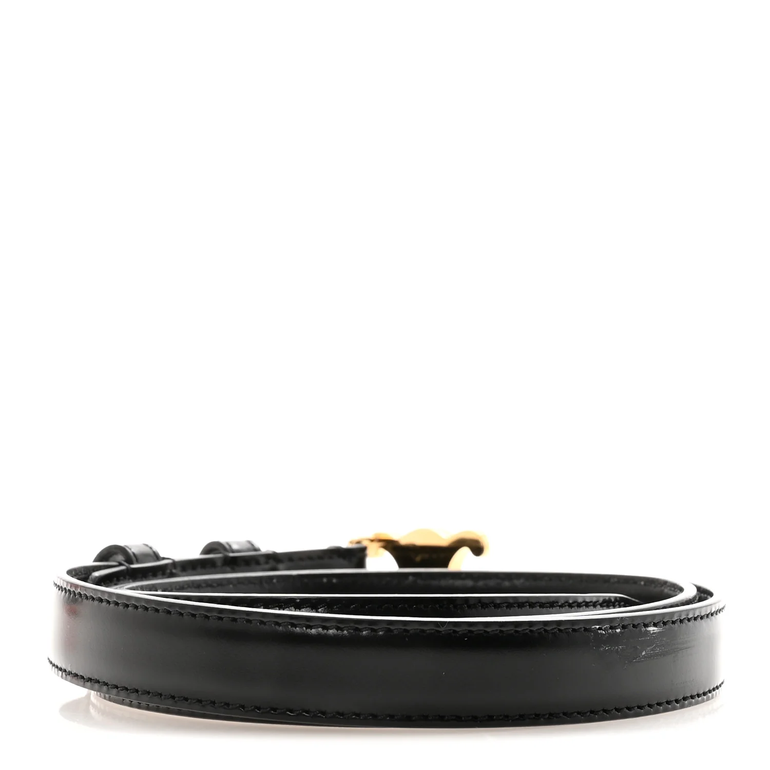 Box Calfskin Small 18mm Triomphe 80 32 Belt Black - Image 2