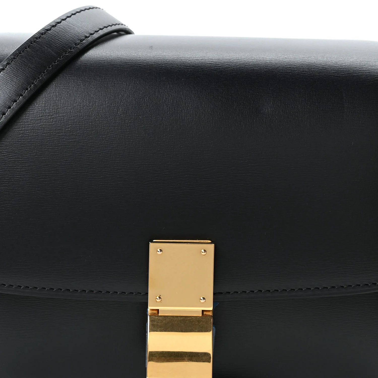 Box Calfskin Small Classic Box Flap Bag Black - Image 8