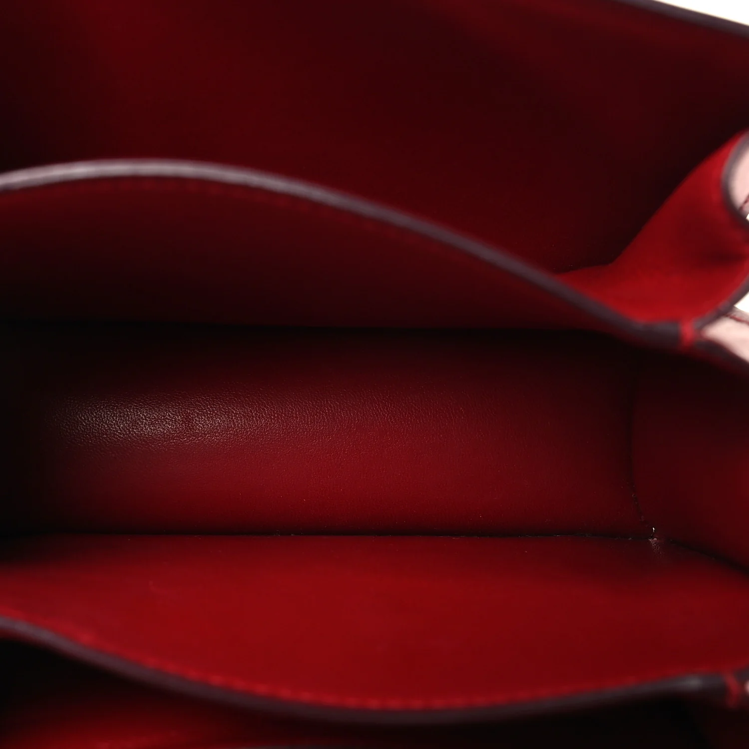 Box Calfskin Small Classic Box Flap Bag Red - Image 4