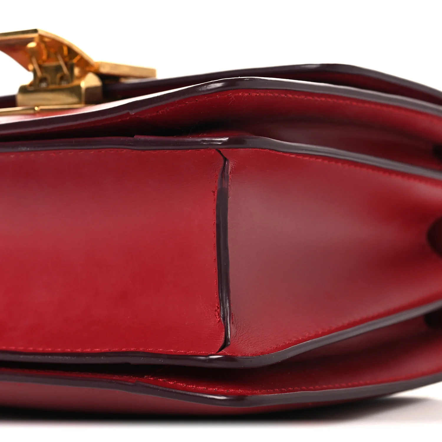 Box Calfskin Small Classic Box Flap Bag Red - Image 9