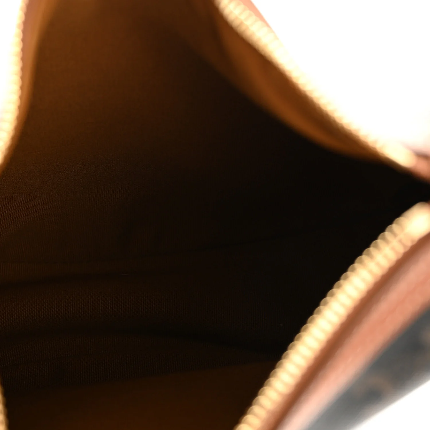 Calfskin Triomphe Canvas Small Heloise Shoulder Bag Tan - Image 5