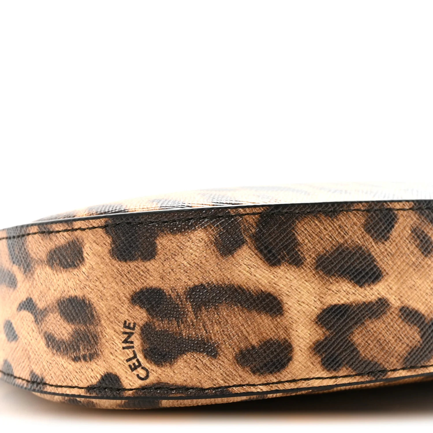 Canvas Calfskin Medium Tilly Triomphe Shoulder Bag Leopard - Image 8