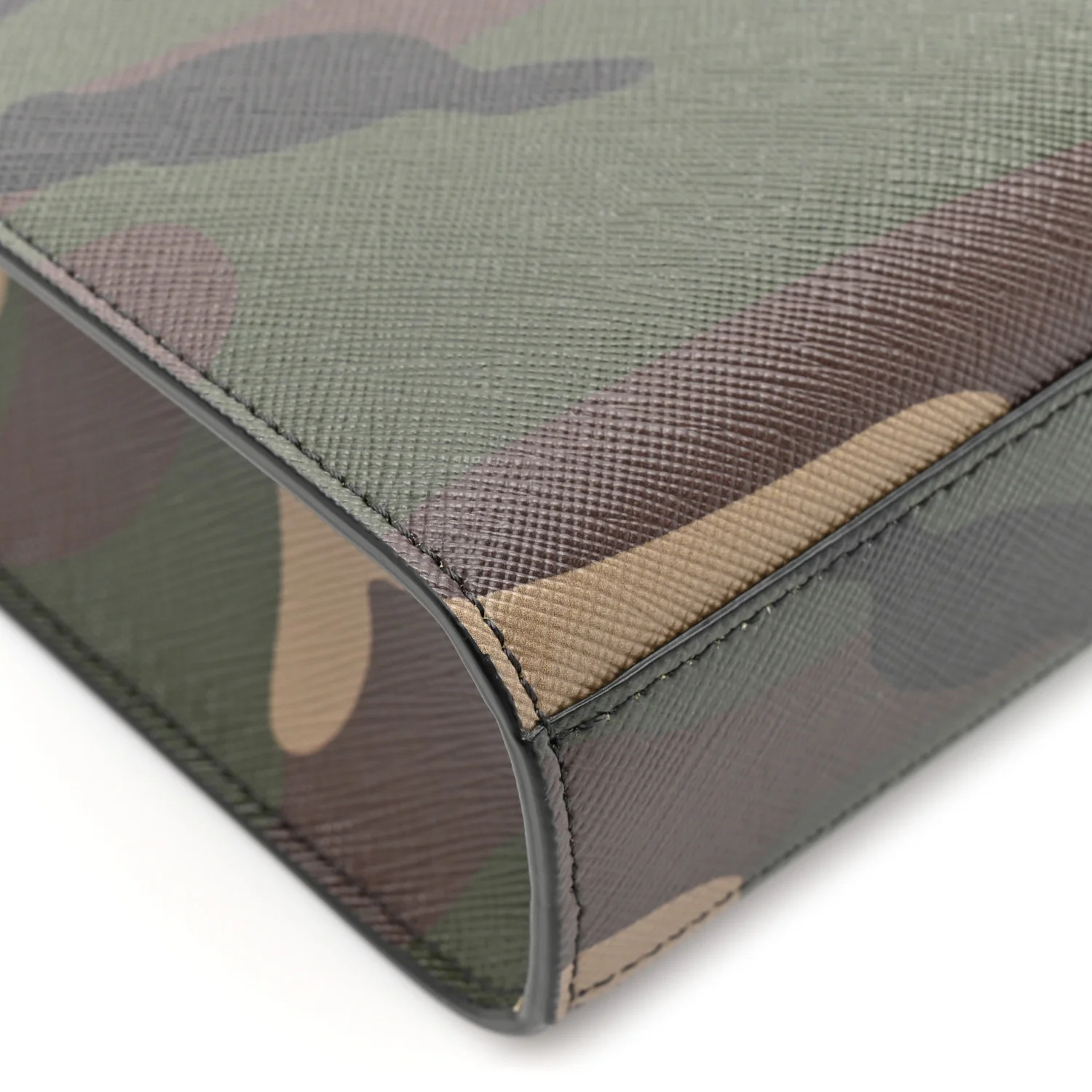 Canvas Calfskin Mini Vertical Cabas Khaki - Image 10