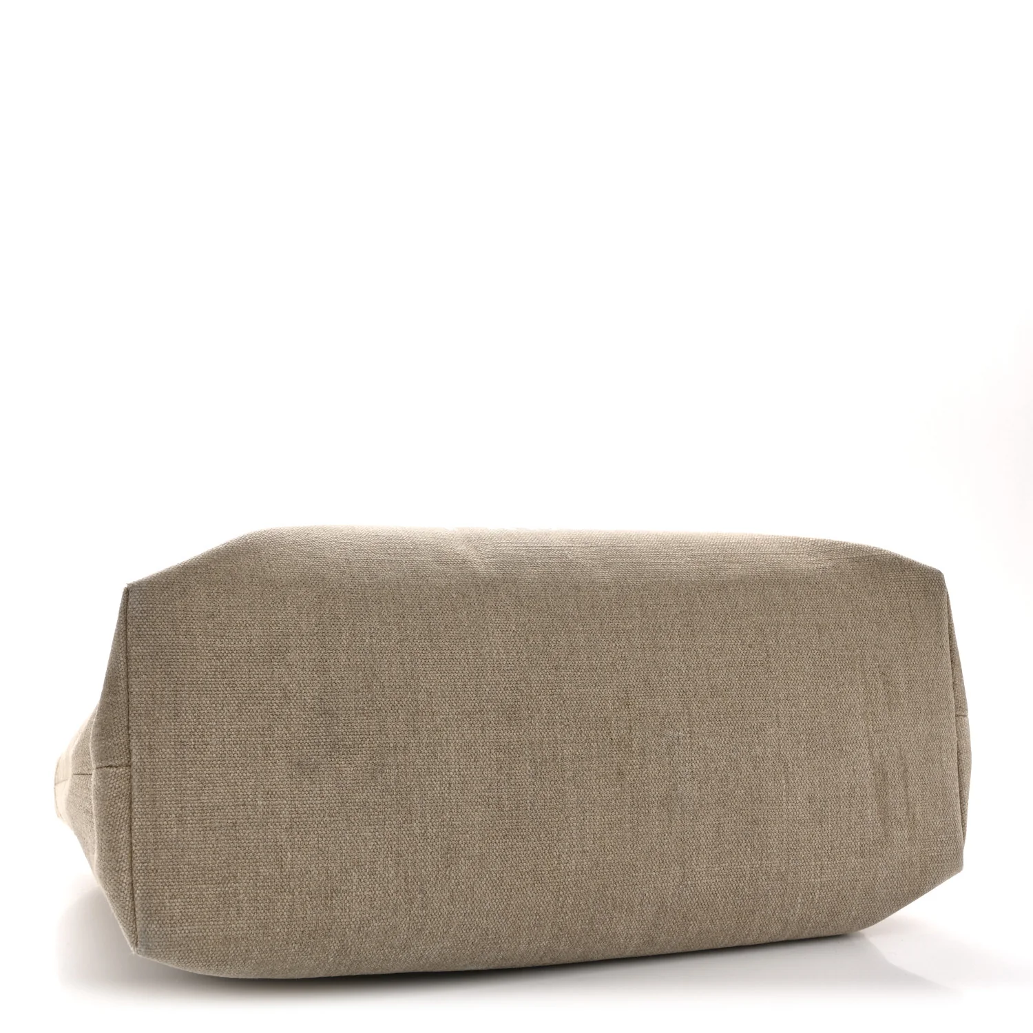 Canvas Calfskin Paris Horizontal Cabas Tan - Image 4
