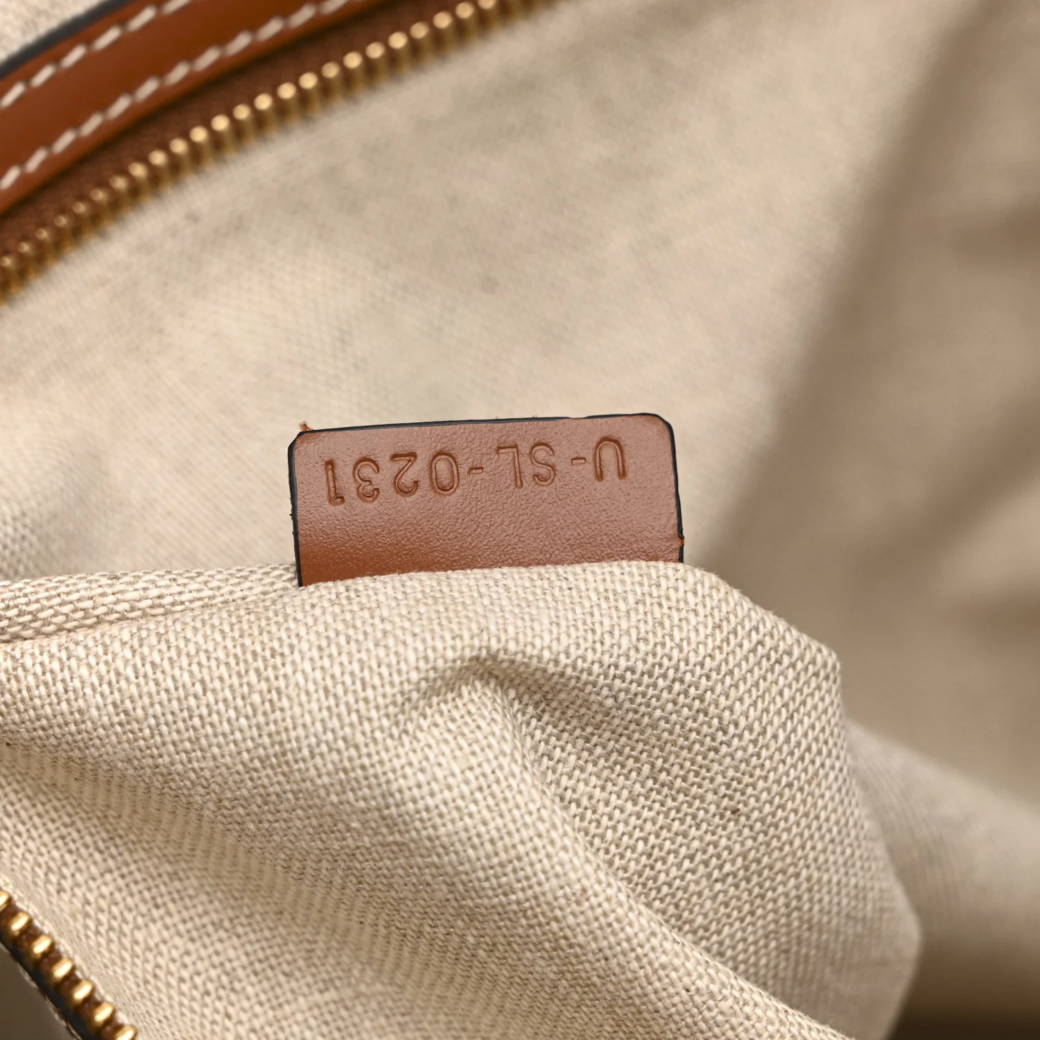 Canvas Calfskin Paris Horizontal Cabas Tan - Image 7