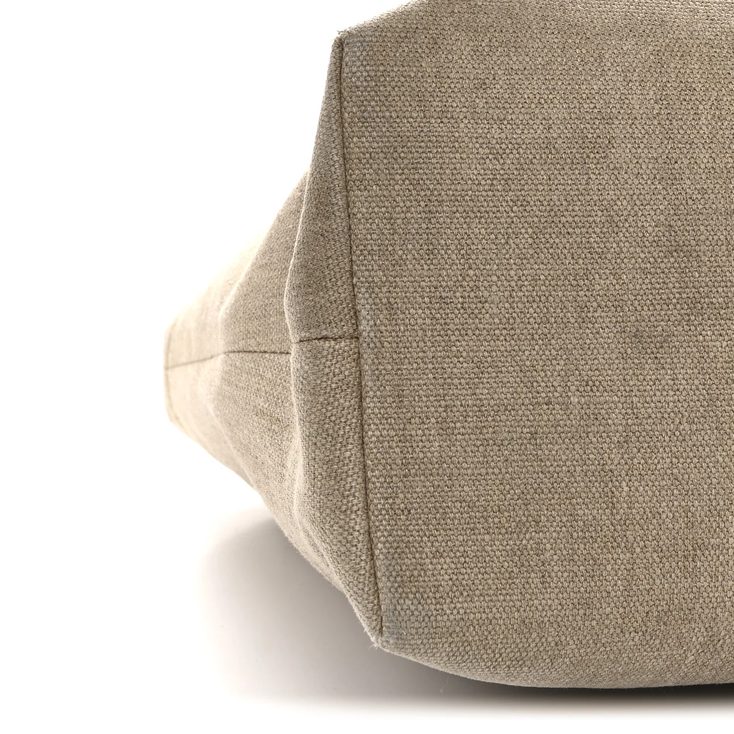 Canvas Calfskin Paris Horizontal Cabas Tan - Image 9