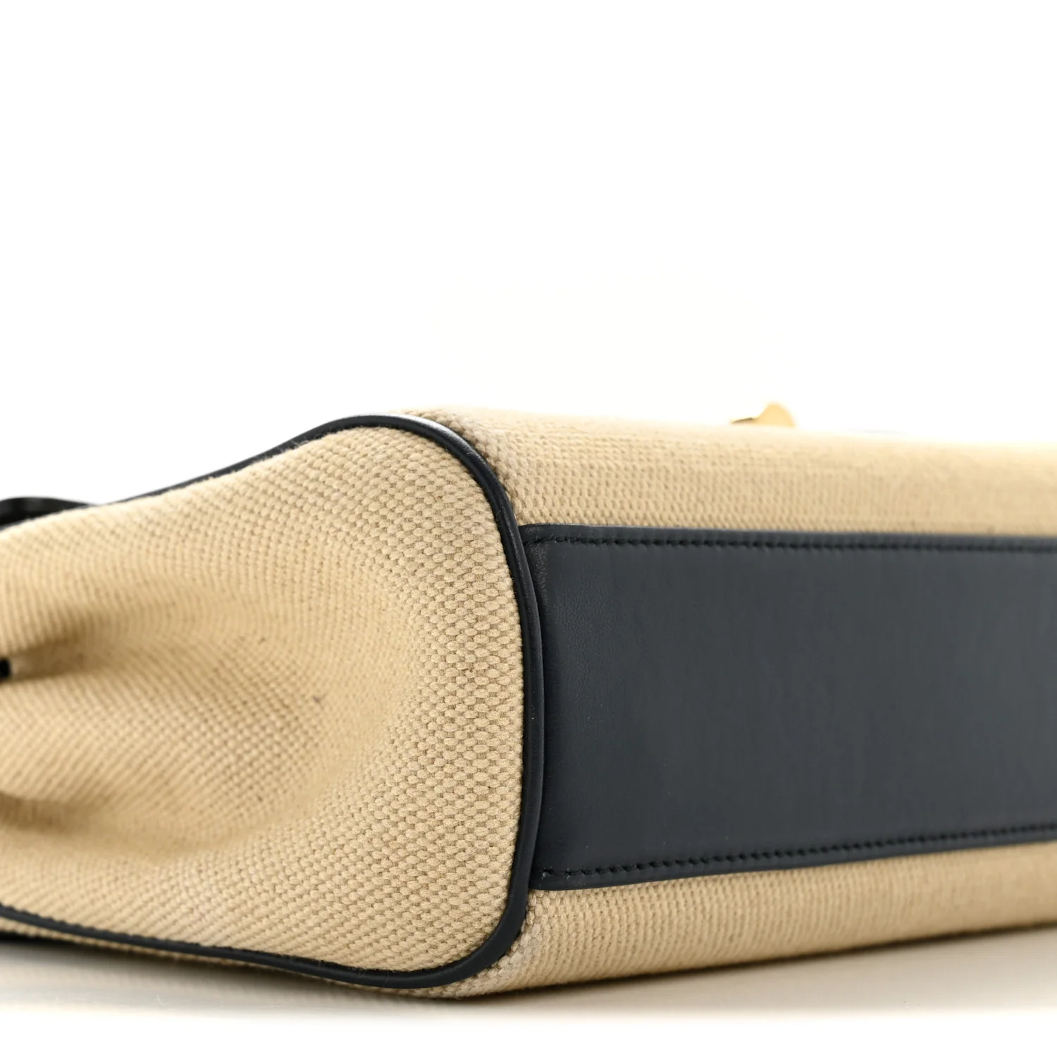 Canvas Calfskin Teen Soft 16 Shoulder Bag Vanilla Navy - Image 10