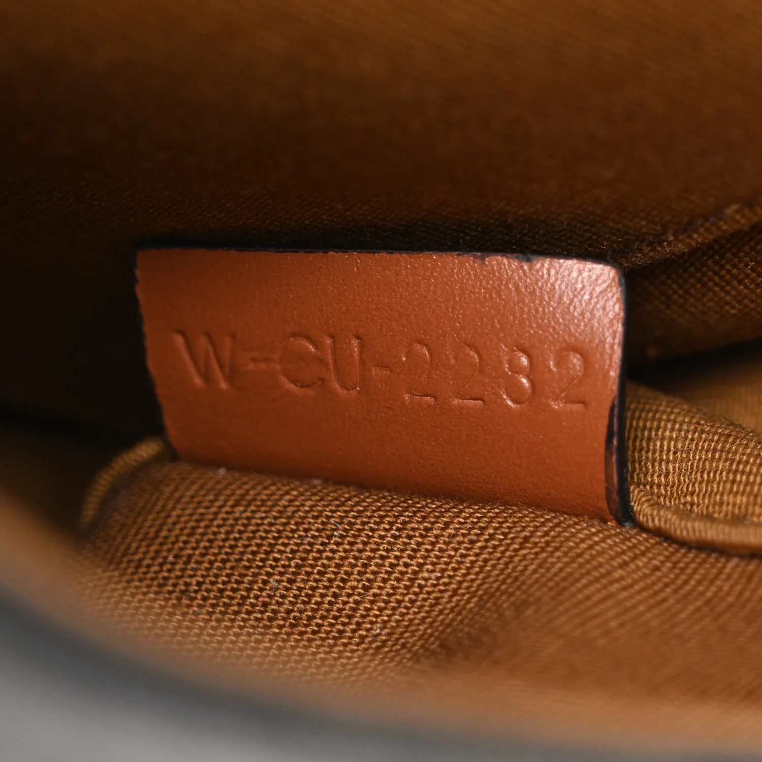 Canvas Calfskin Triomphe Mini Besace Tan - Image 7