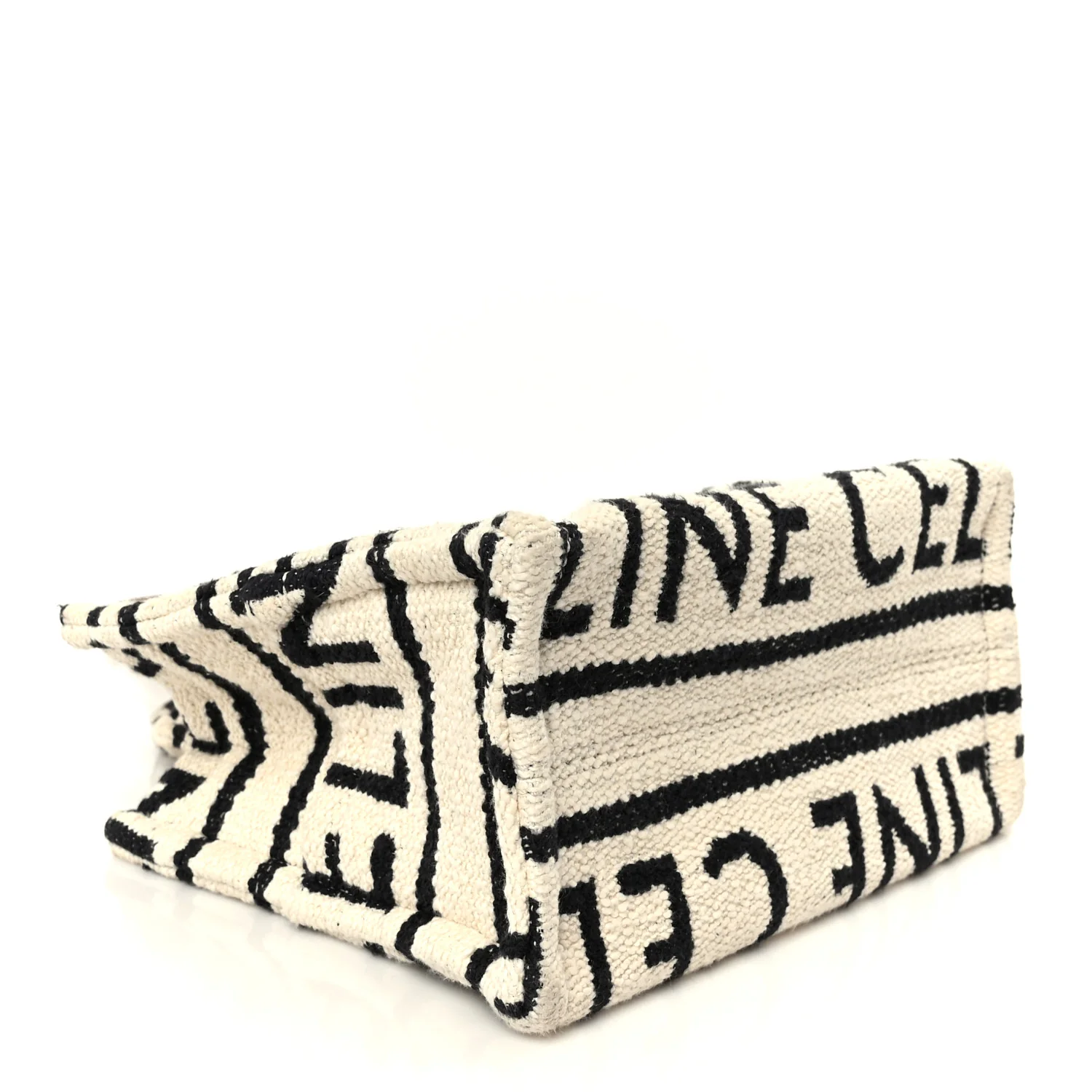 Canvas Small All Over Cabas Thais White Black - Image 4