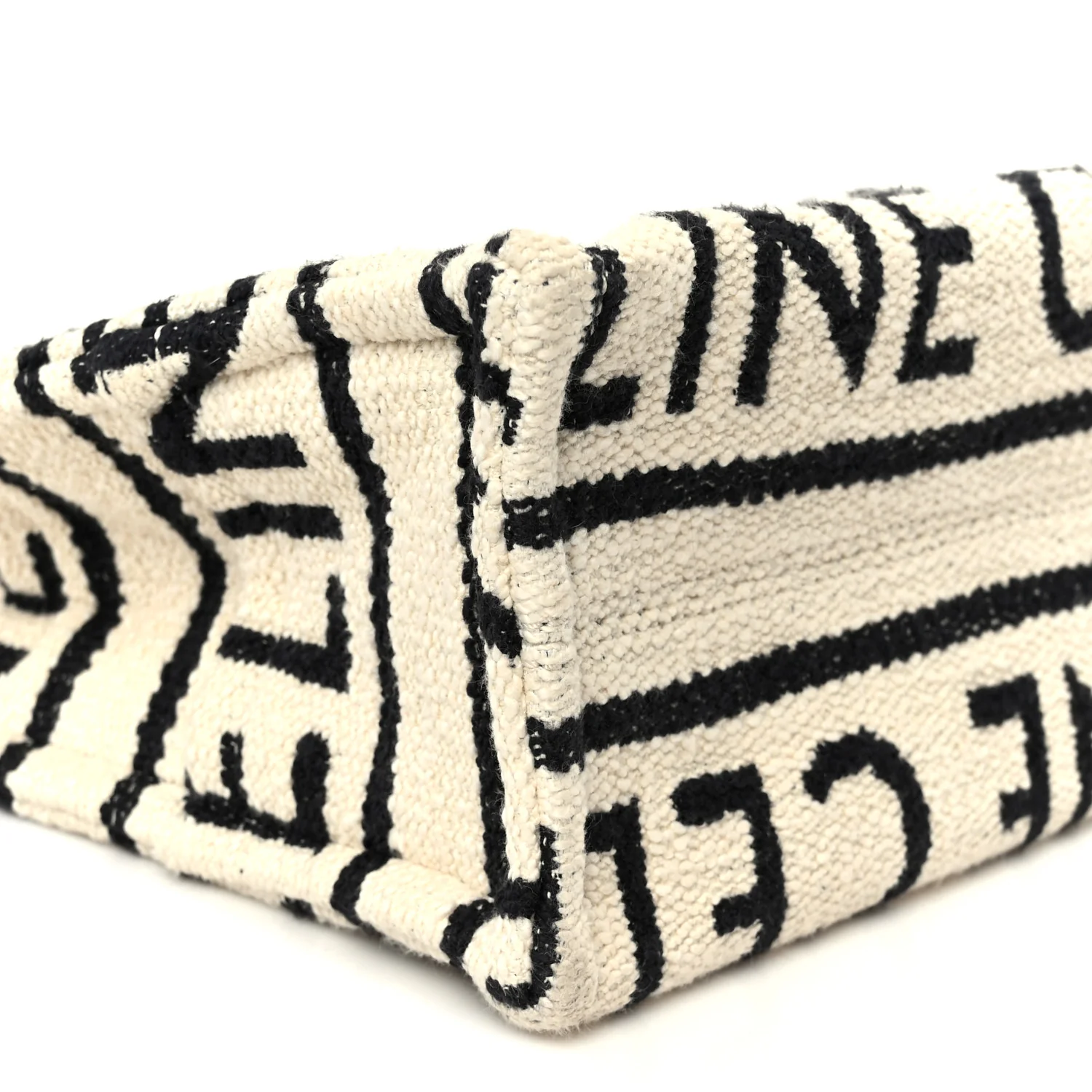 Canvas Small All Over Cabas Thais White Black - Image 9