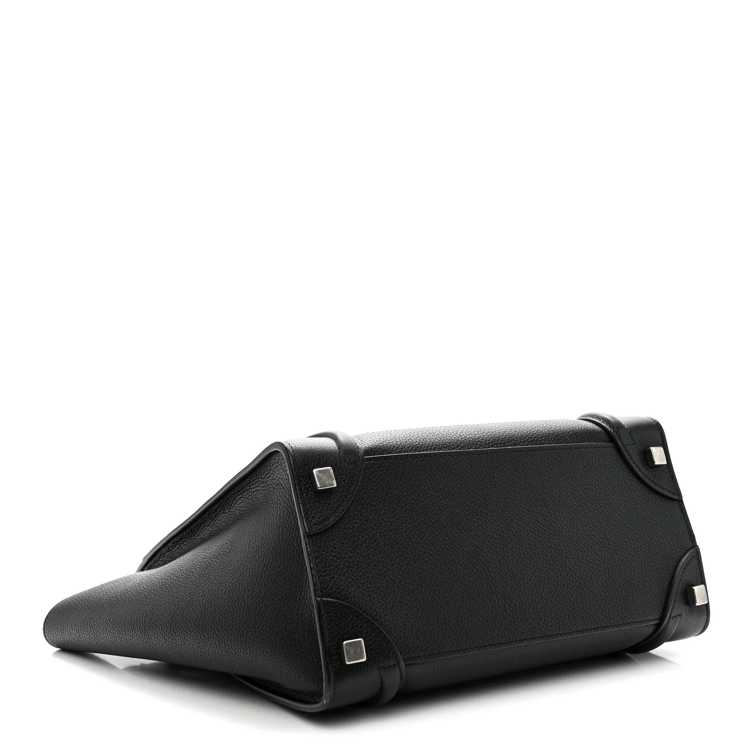 Drummed Calfskin Micro Luggage Black - Image 3