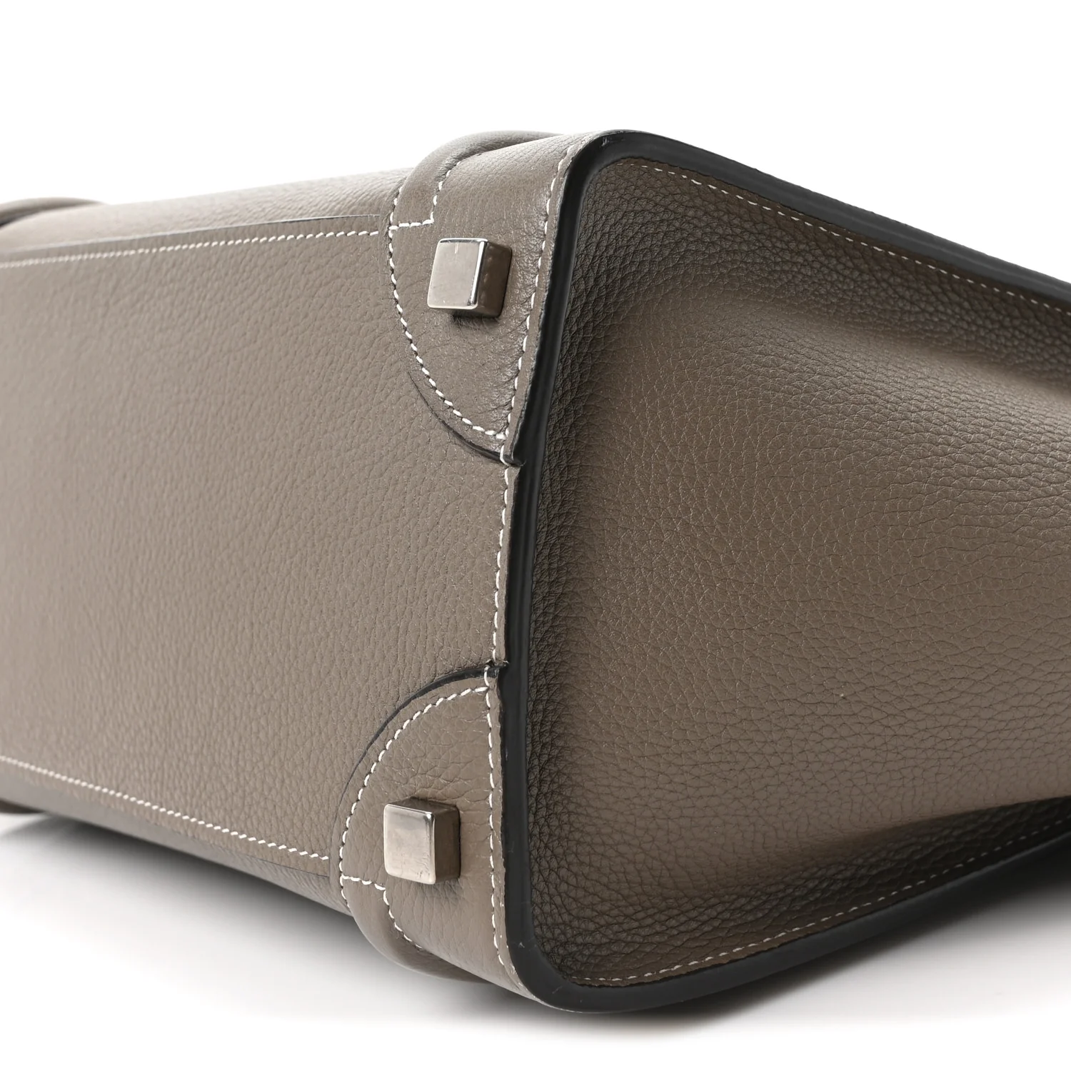 Drummed Calfskin Micro Luggage Souris - Image 9