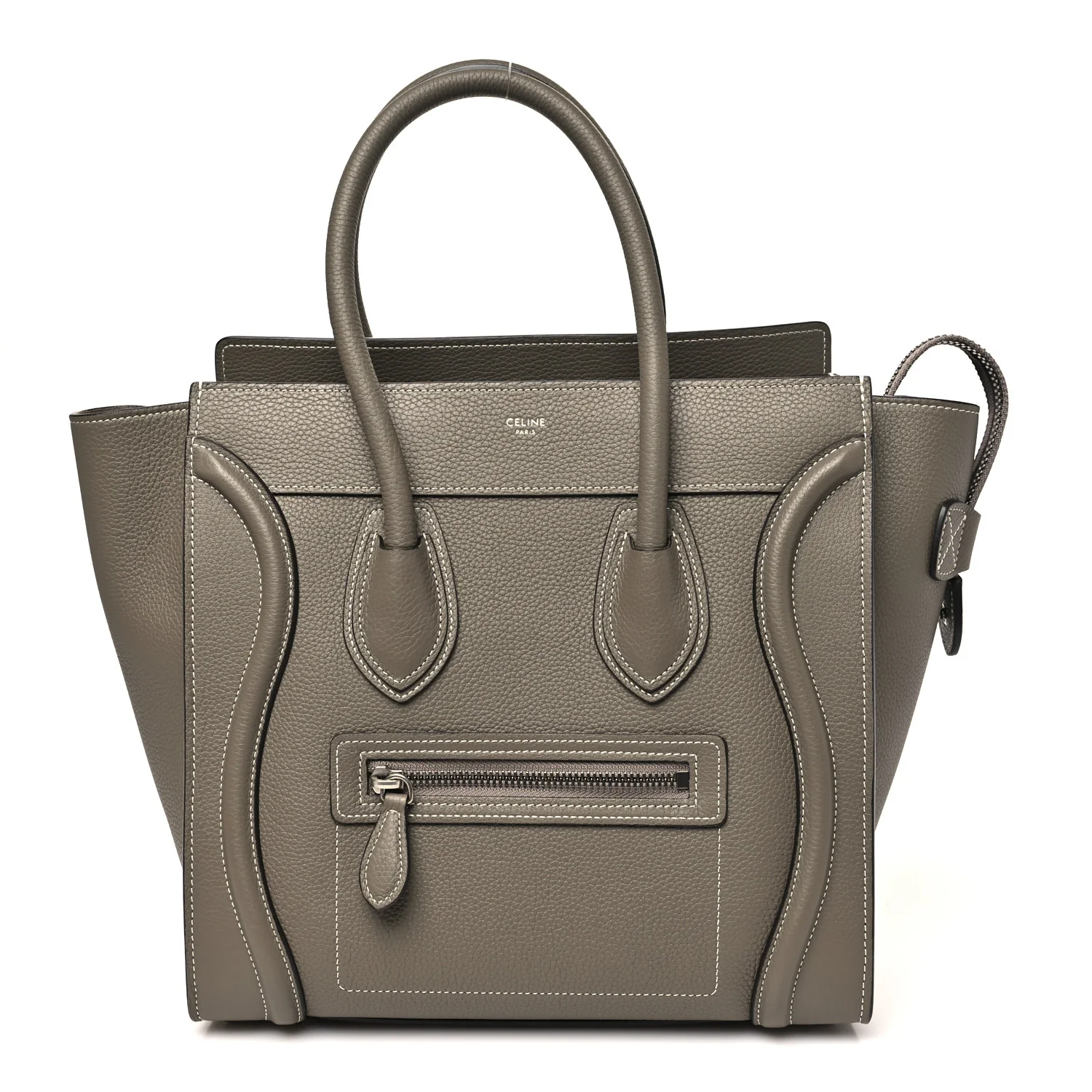 Drummed Calfskin Micro Luggage Souris