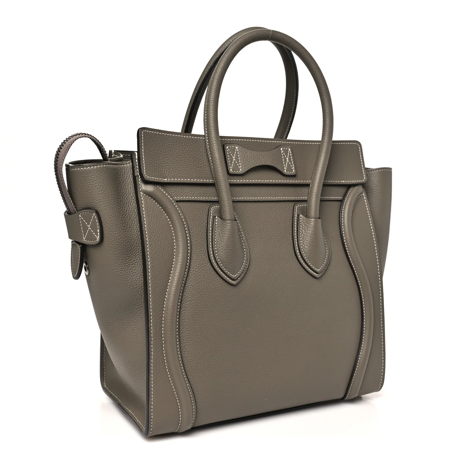 Drummed Calfskin Micro Luggage Souris - Image 3
