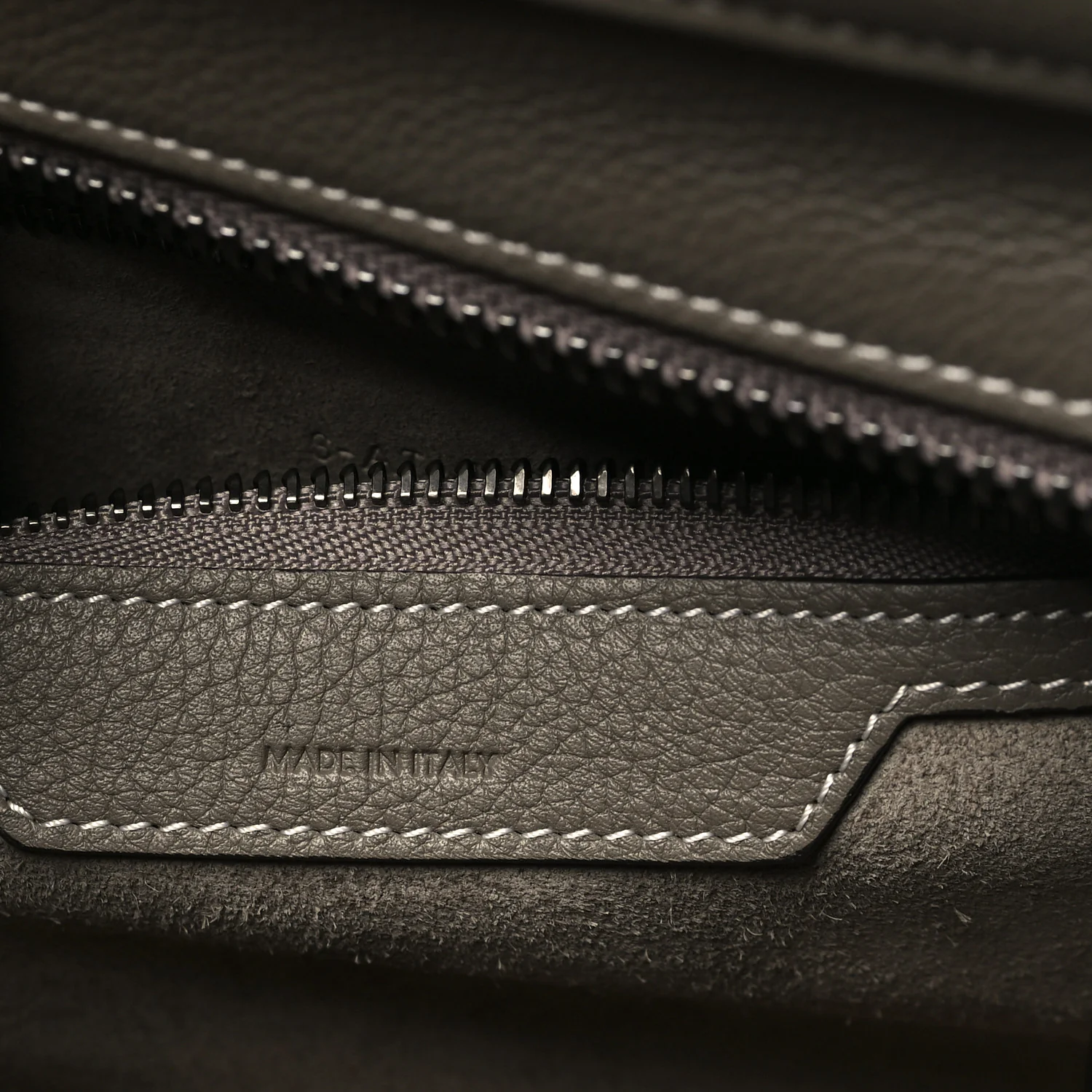 Drummed Calfskin Micro Luggage Souris - Image 7