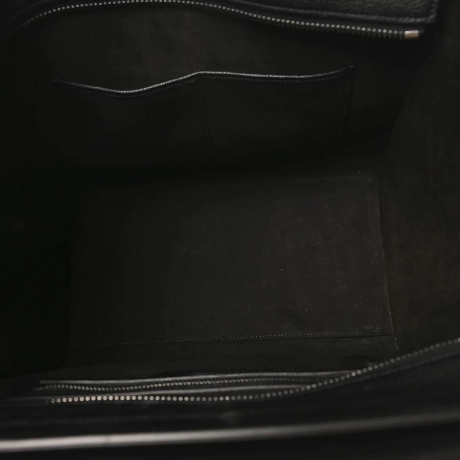 Drummed Calfskin Mini Luggage Black - Image 5