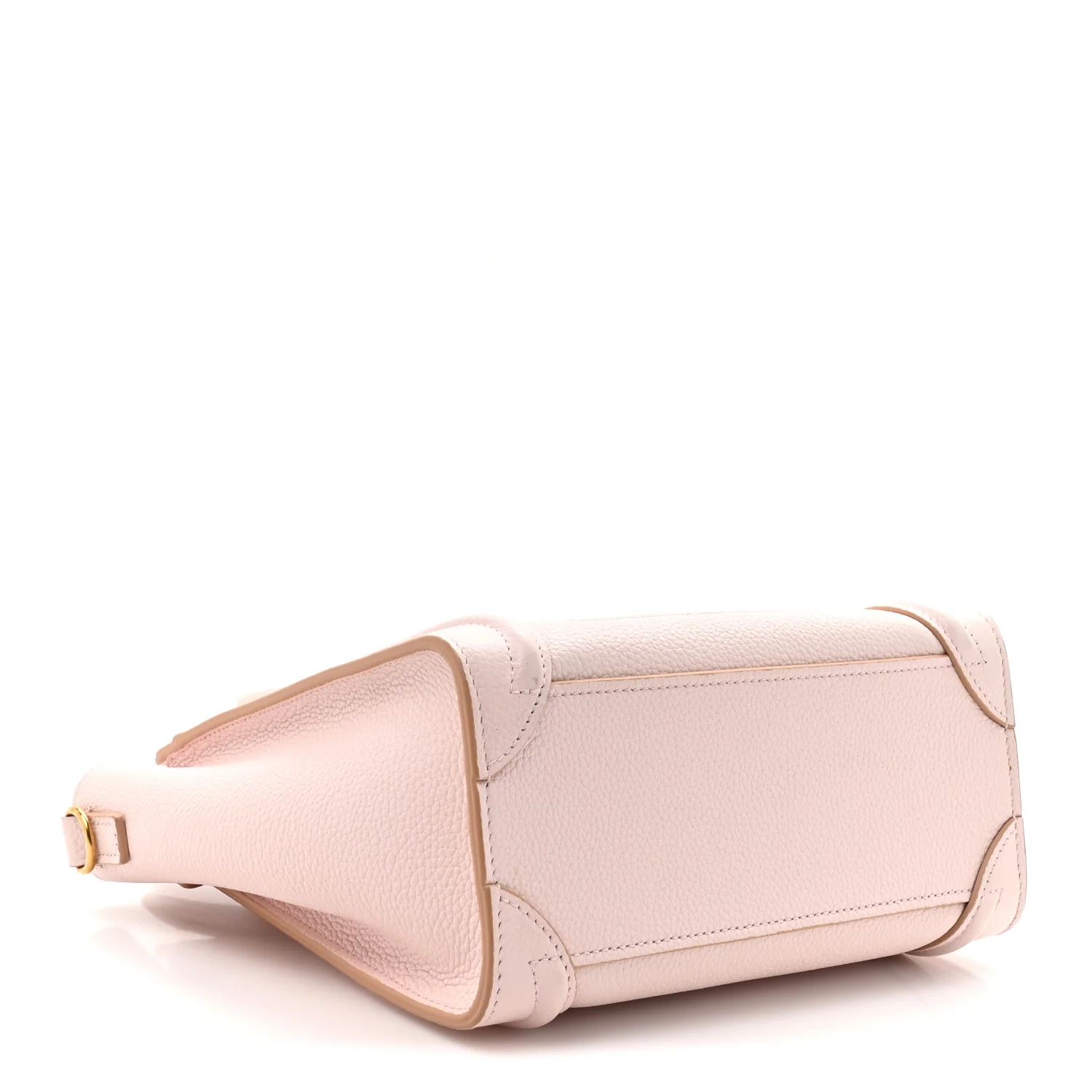 Drummed Calfskin Nano Luggage Pale Pink - Image 4