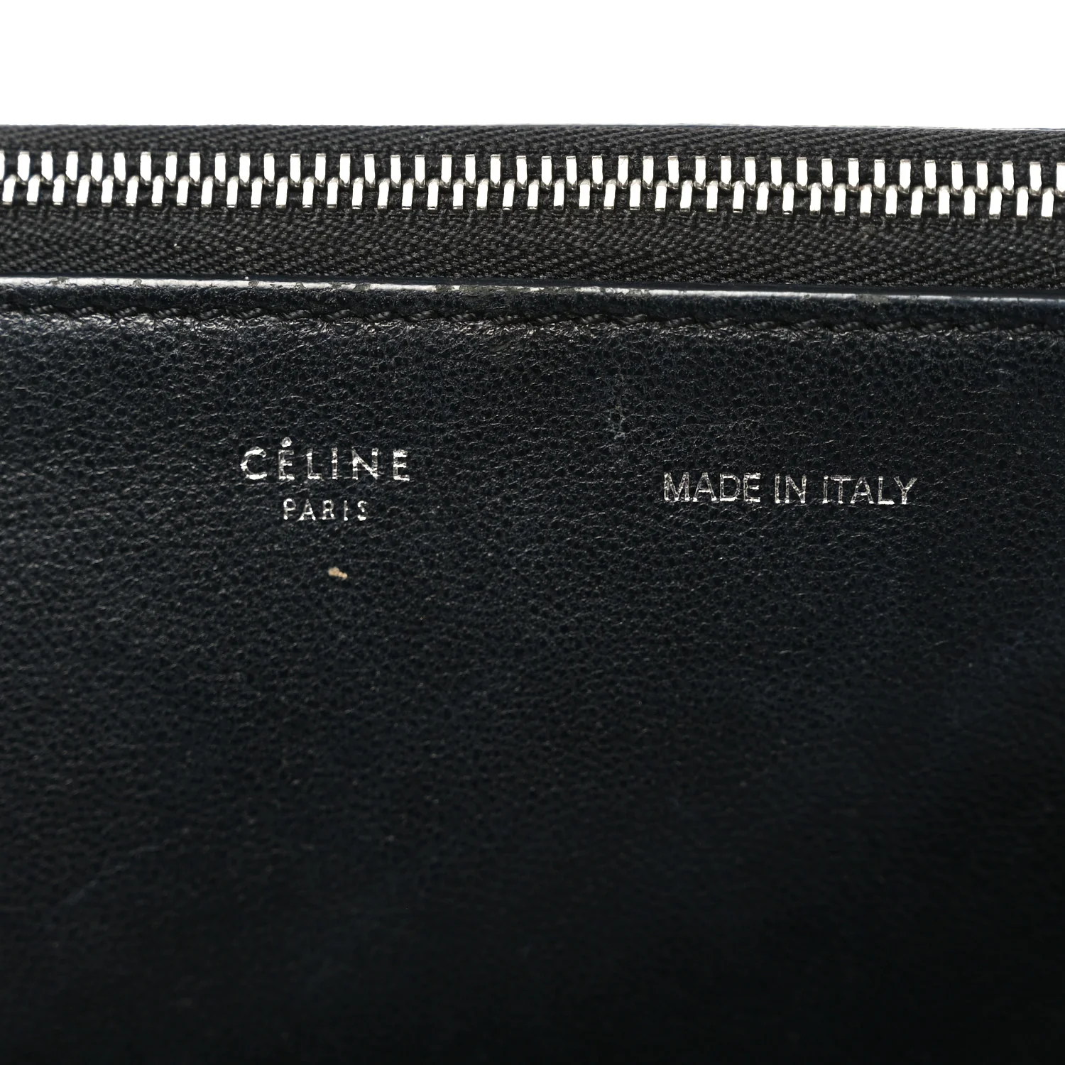Drummed Calfskin Suede Double Zip Trapeze Black - Image 6