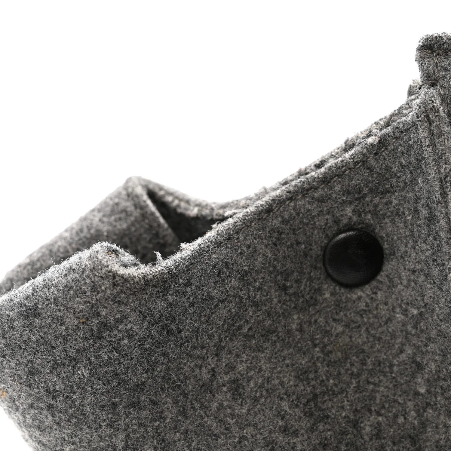 Felt Calfskin Medium Tie Knot Tote Grey Black - Image 12