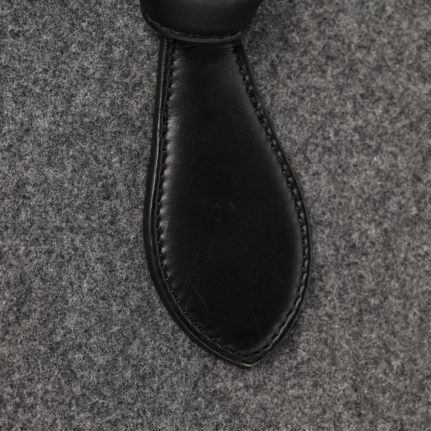 Felt Calfskin Medium Tie Knot Tote Grey Black - Image 13