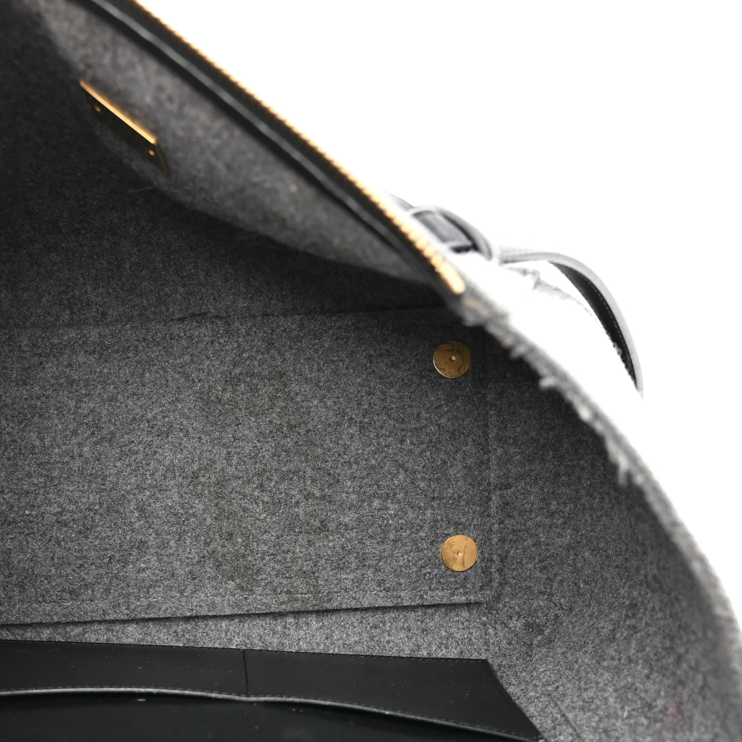 Felt Smooth Calfskin Mini Belt Bag Grey Black - Image 5