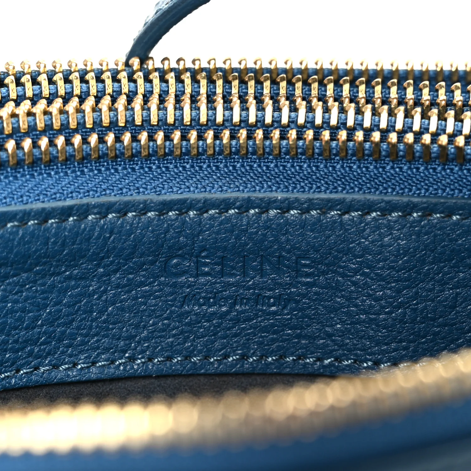 Goatskin Small Trio Crossbody Bag Blue - Image 8