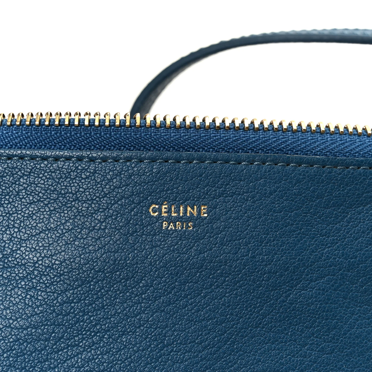 Goatskin Small Trio Crossbody Bag Blue - Image 9