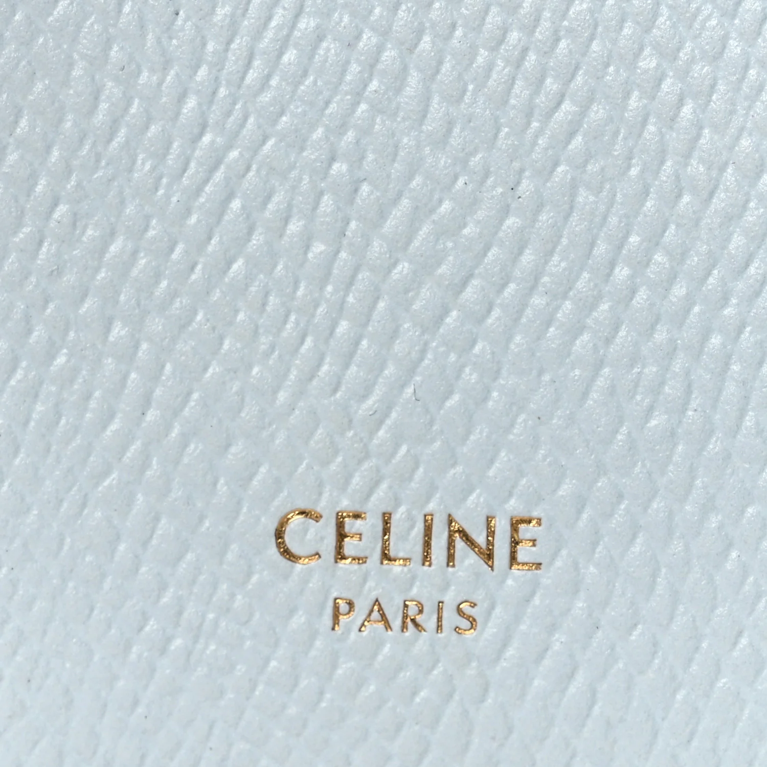Grained Calfskin Compact Triomphe Charms Wallet Glacier - Image 5