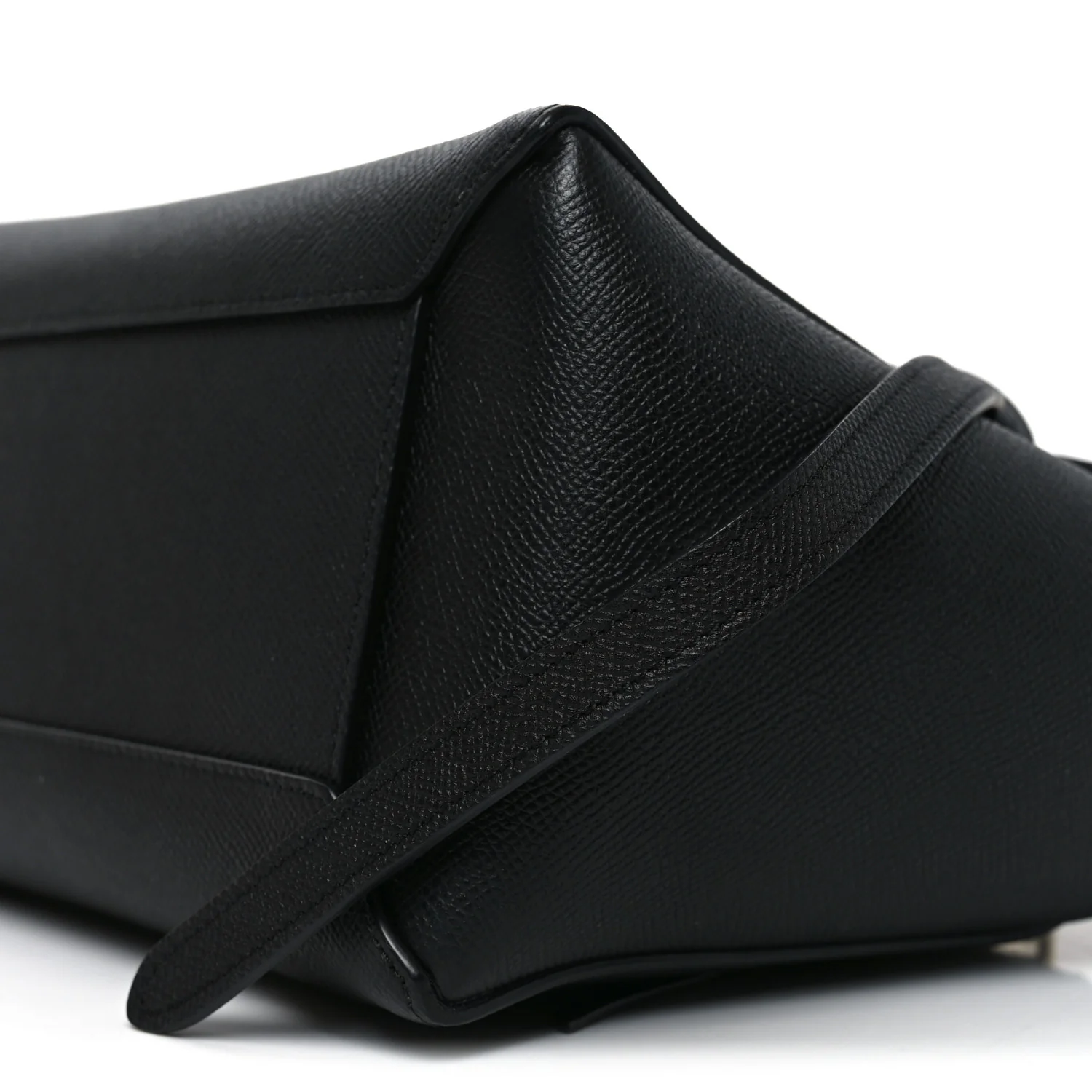 Grained Calfskin Micro Belt Bag Black - Image 10
