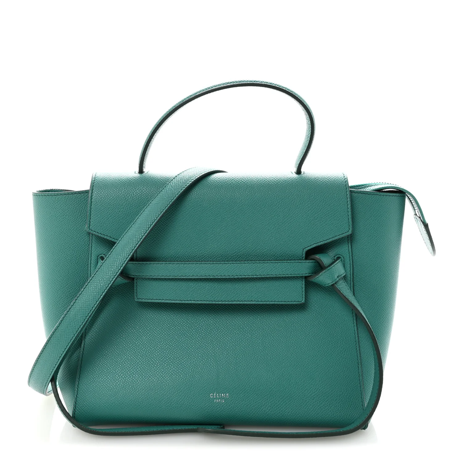Grained Calfskin Micro Belt Bag Cactus