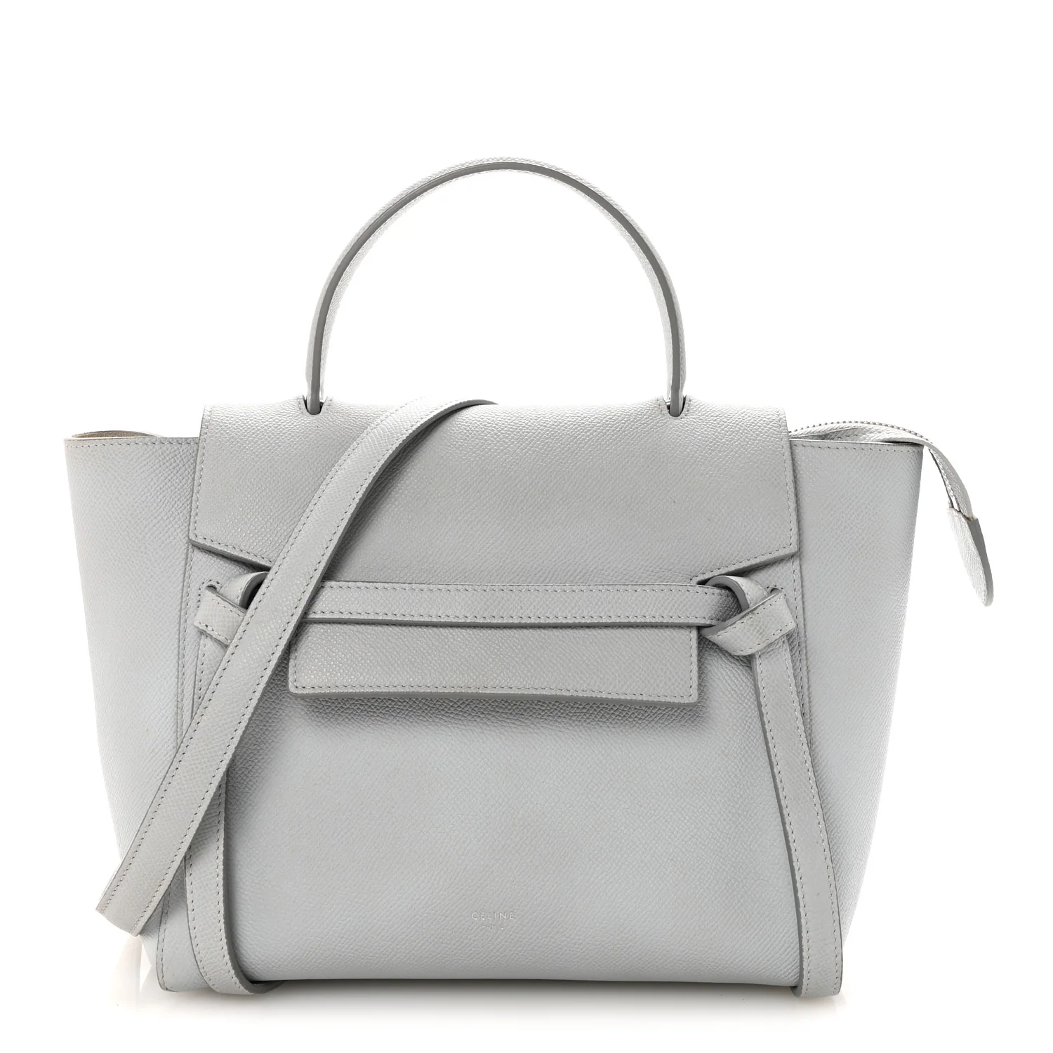 Grained Calfskin Micro Belt Bag Cloud