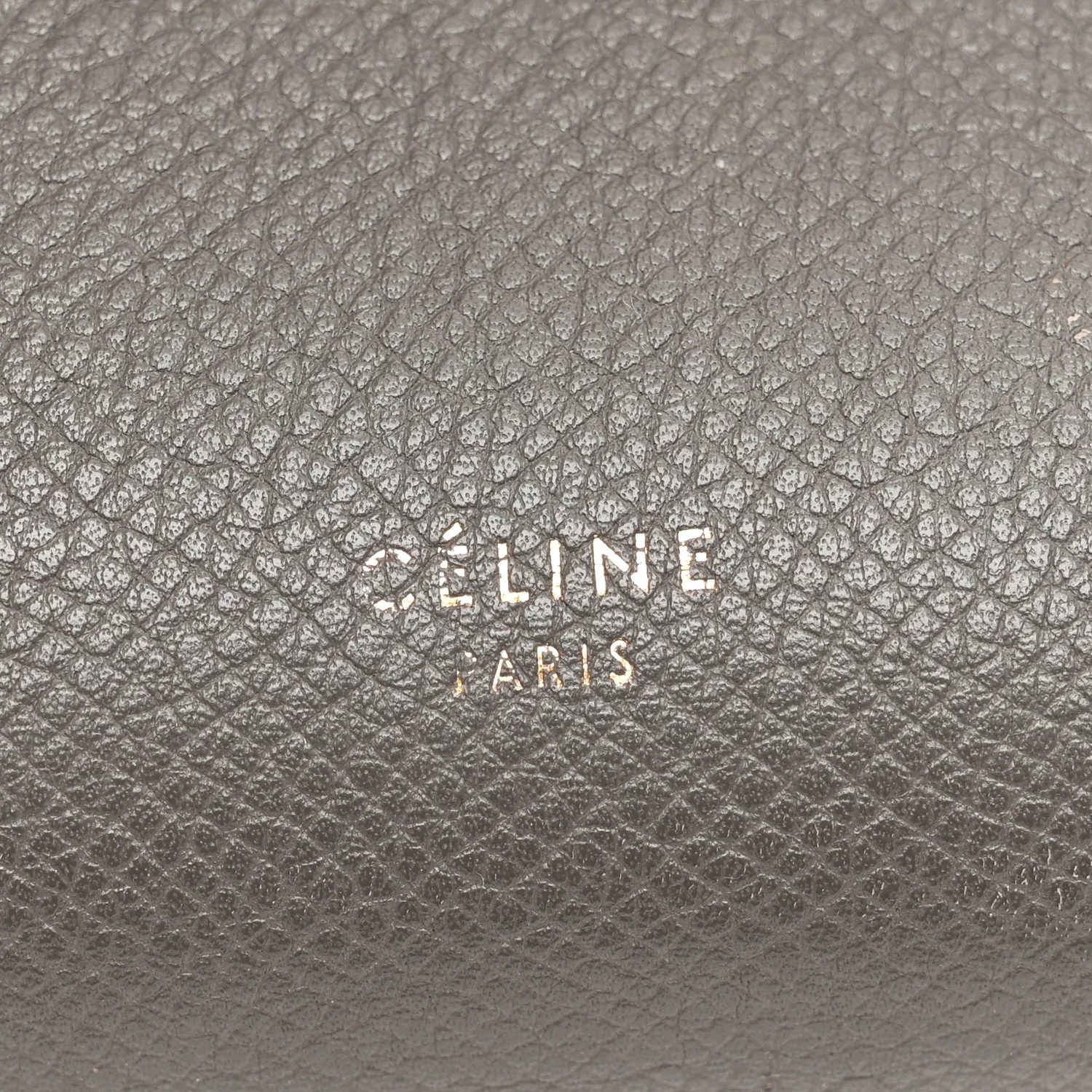 Grained Calfskin Micro Belt Bag Grey - Image 6