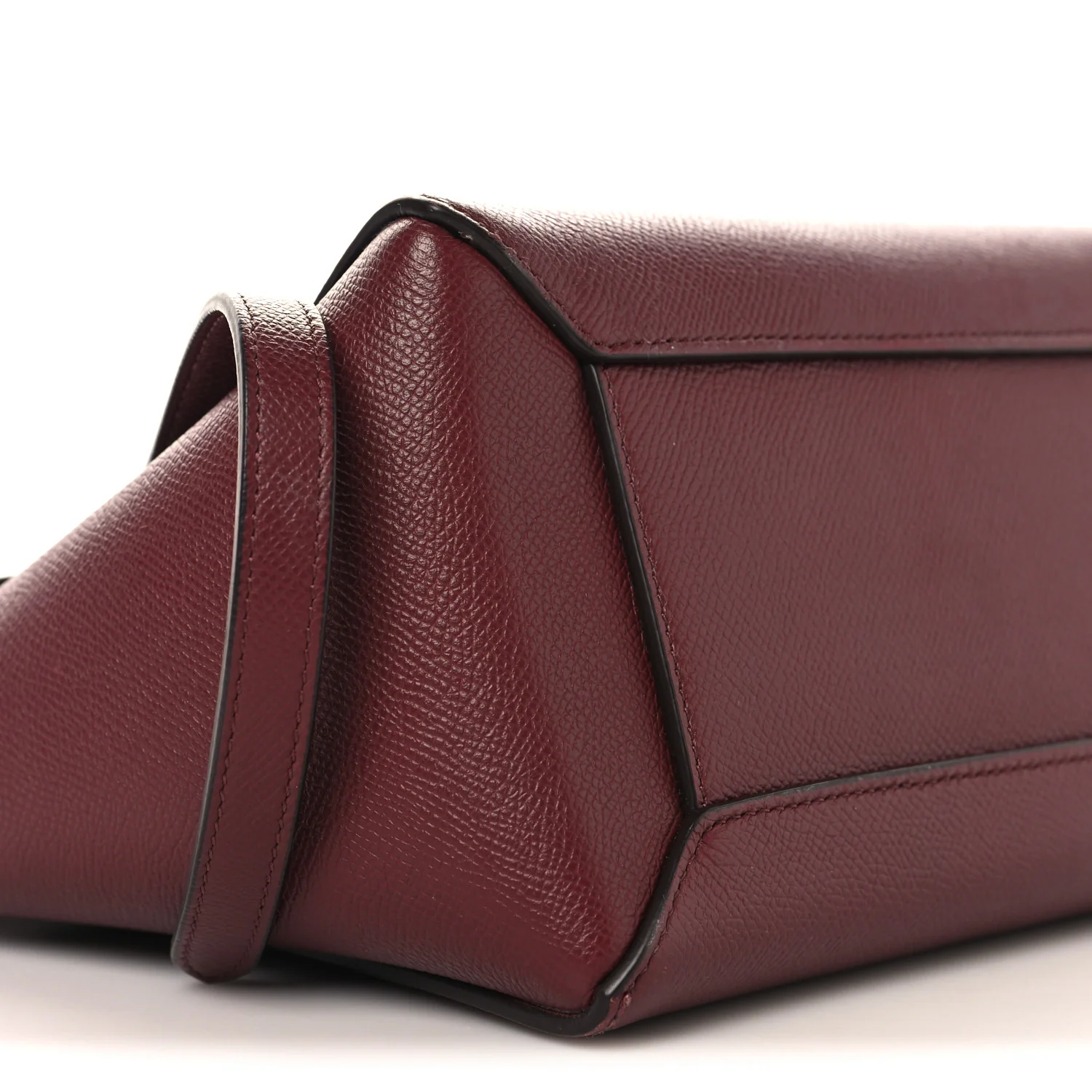 Grained Calfskin Micro Belt Bag Plum - Image 8