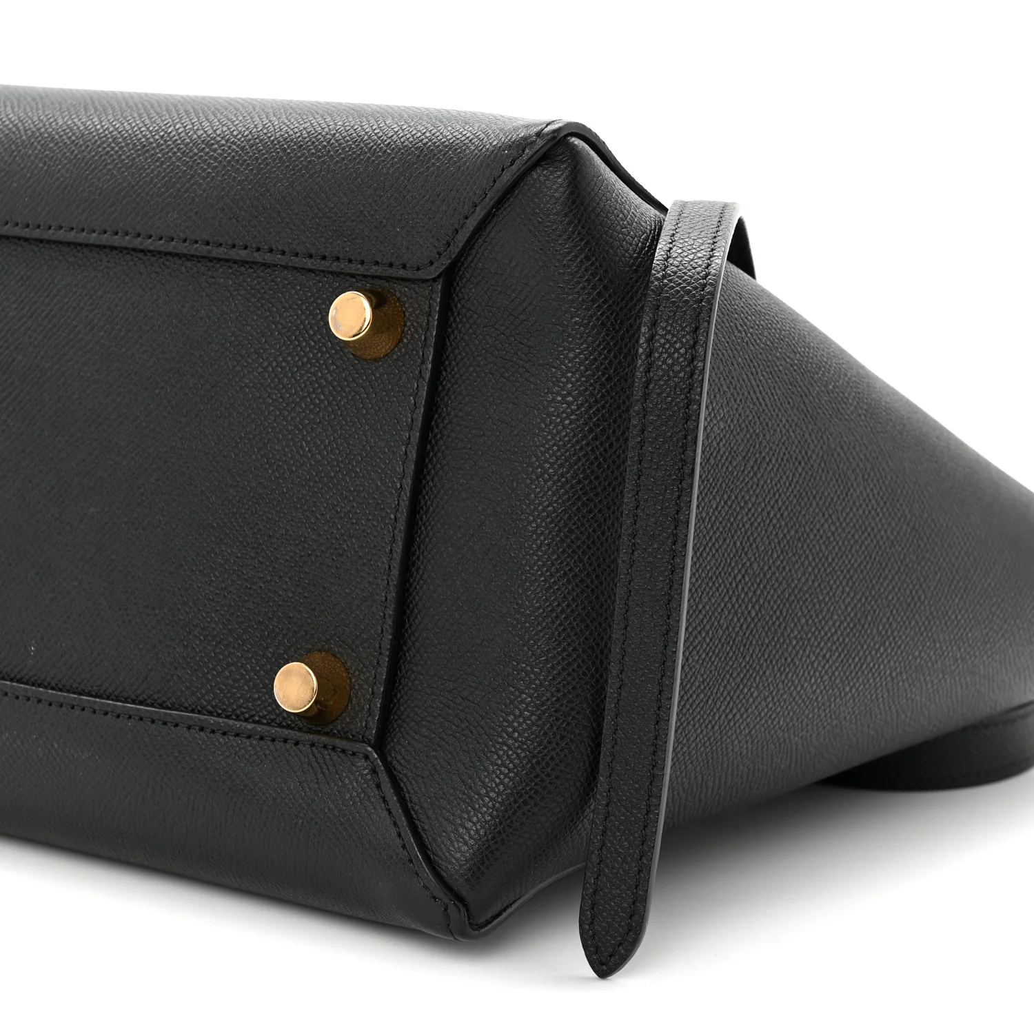 Grained Calfskin Mini Belt Bag Black - Image 10