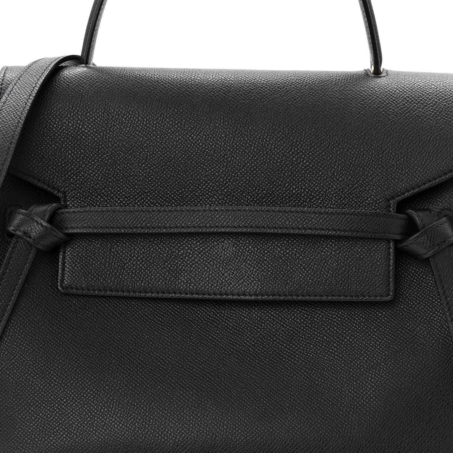 Grained Calfskin Mini Belt Bag Black - Image 8