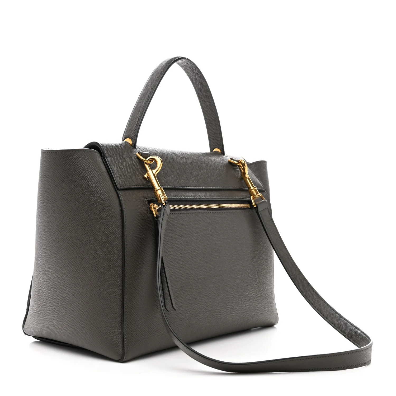 Grained Calfskin Mini Belt Bag Grey - Image 3