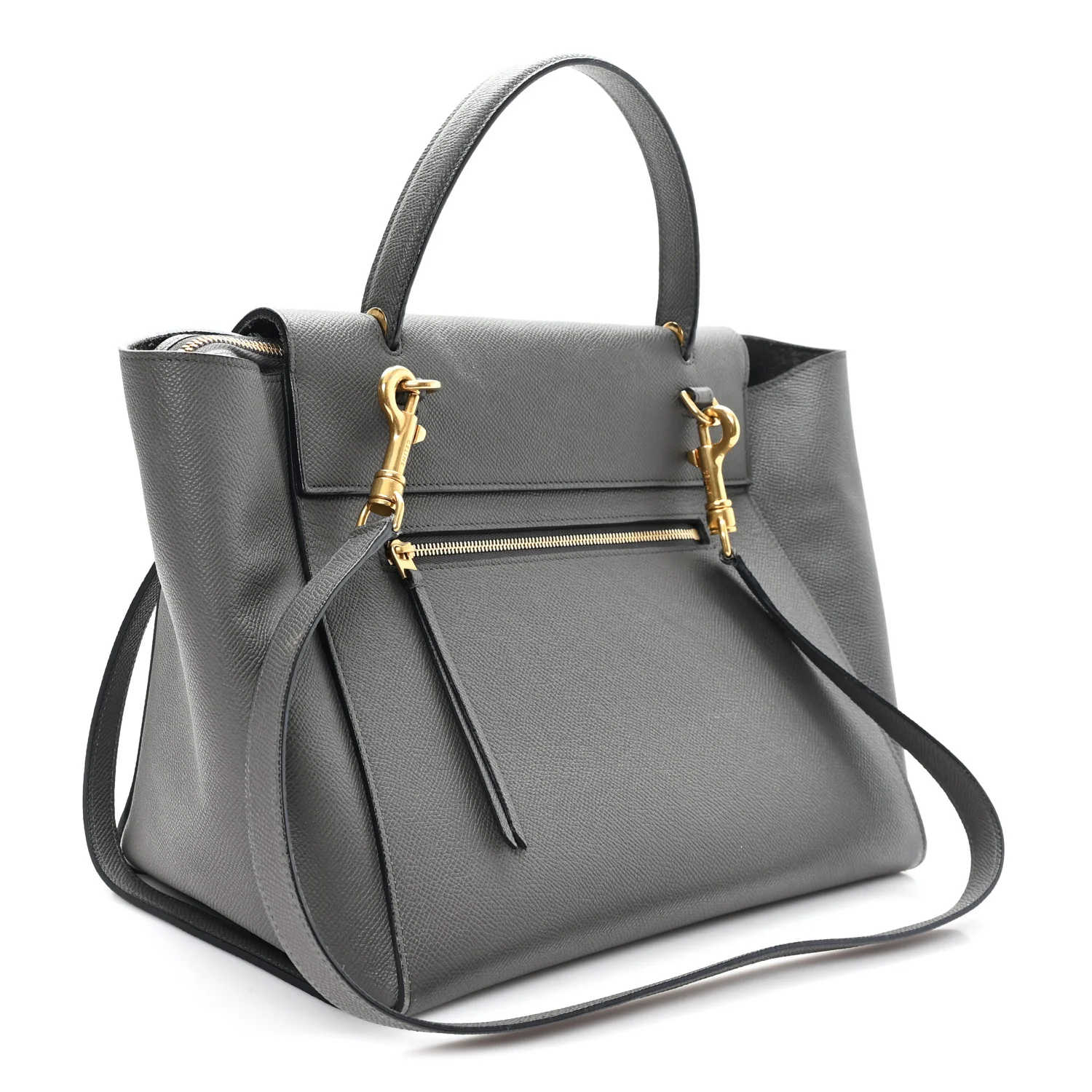 Grained Calfskin Mini Belt Bag Grey - Image 3