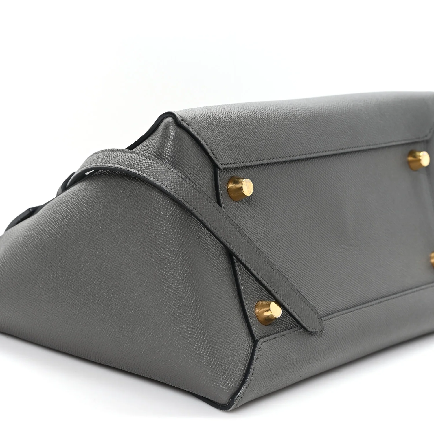 Grained Calfskin Mini Belt Bag Grey - Image 8