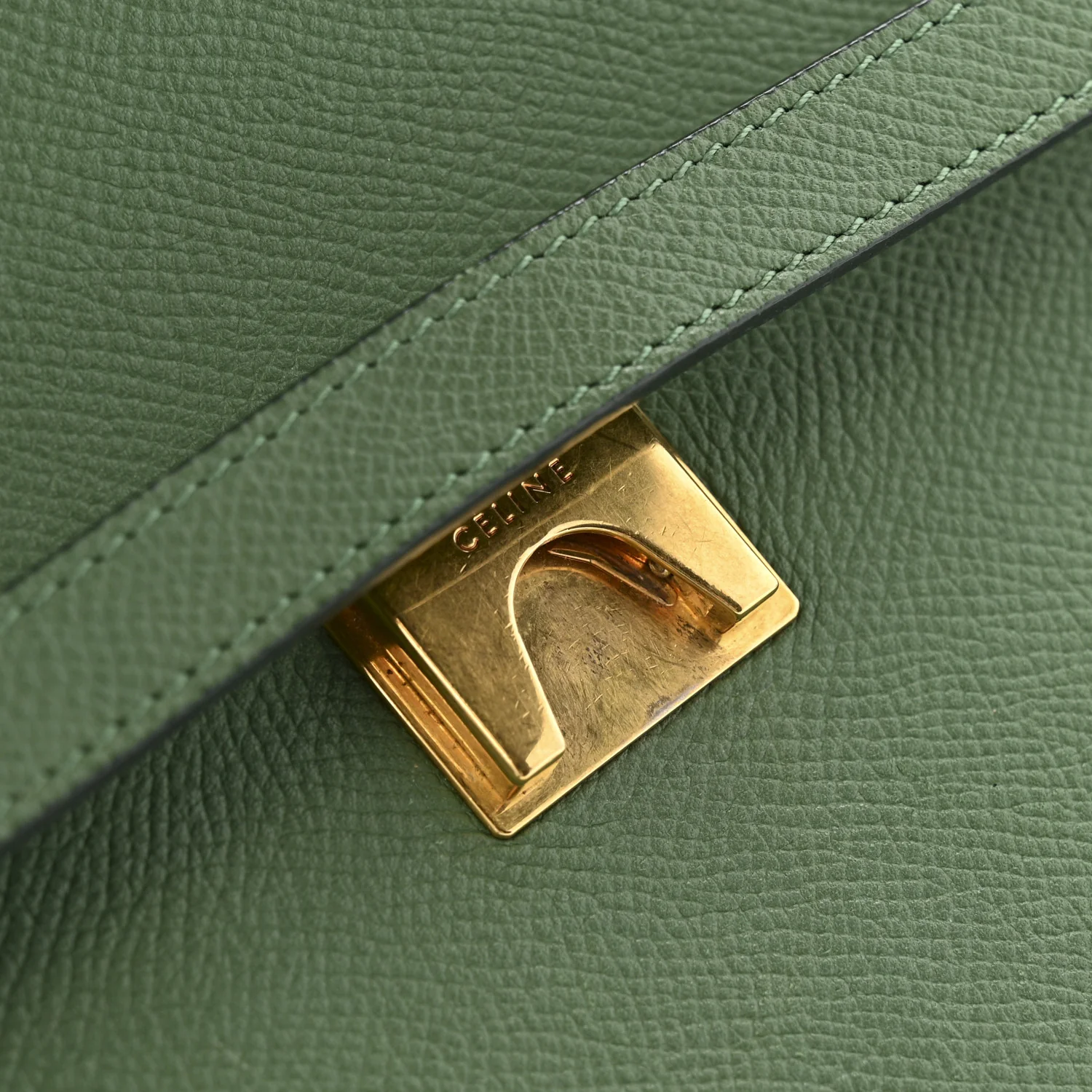 Grained Calfskin Mini Belt Bag Mint - Image 13