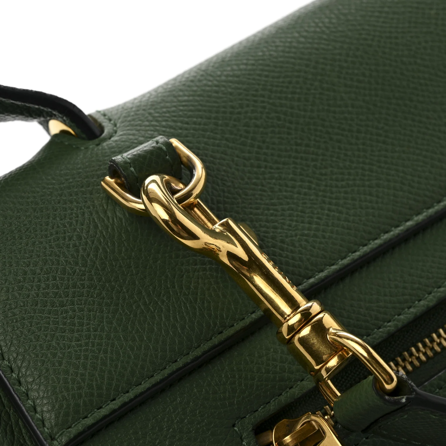 Grained Calfskin Mini Belt Bag Mint - Image 15
