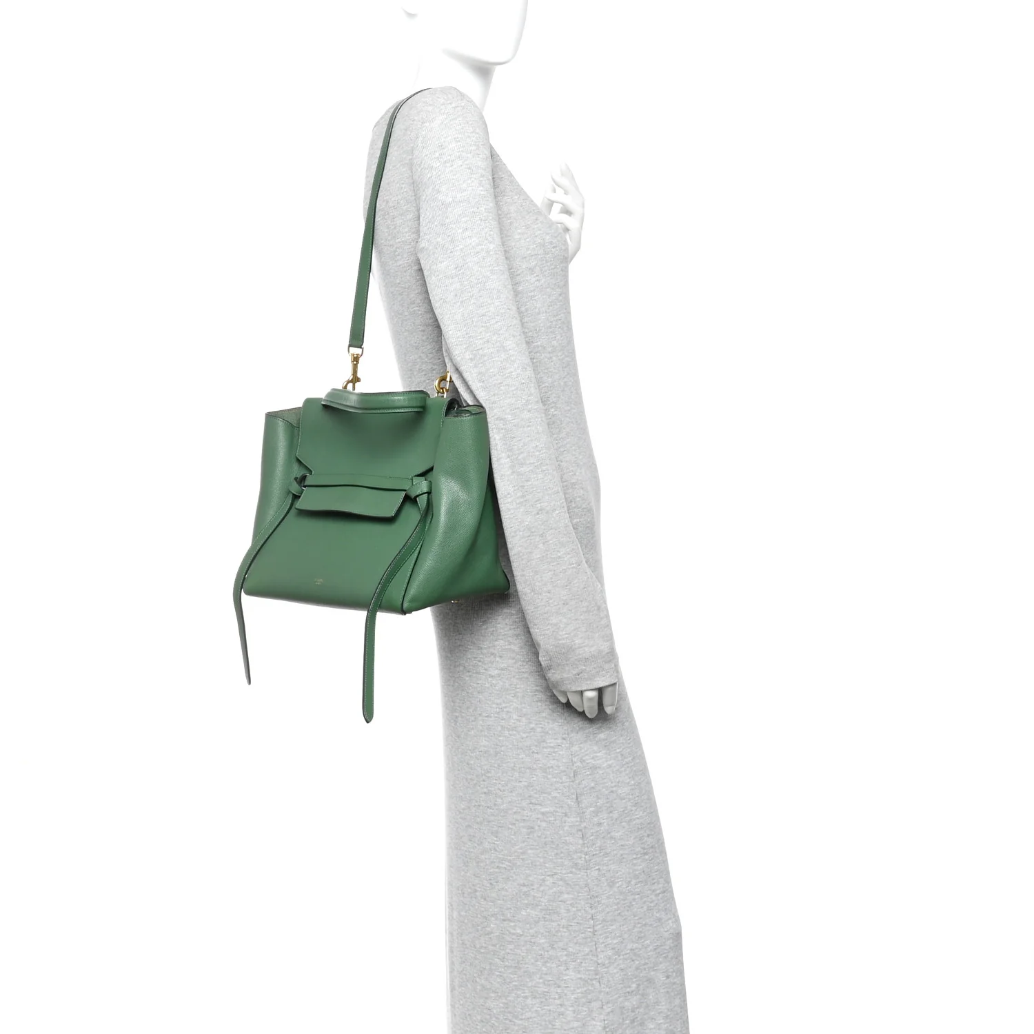 Grained Calfskin Mini Belt Bag Mint - Image 2
