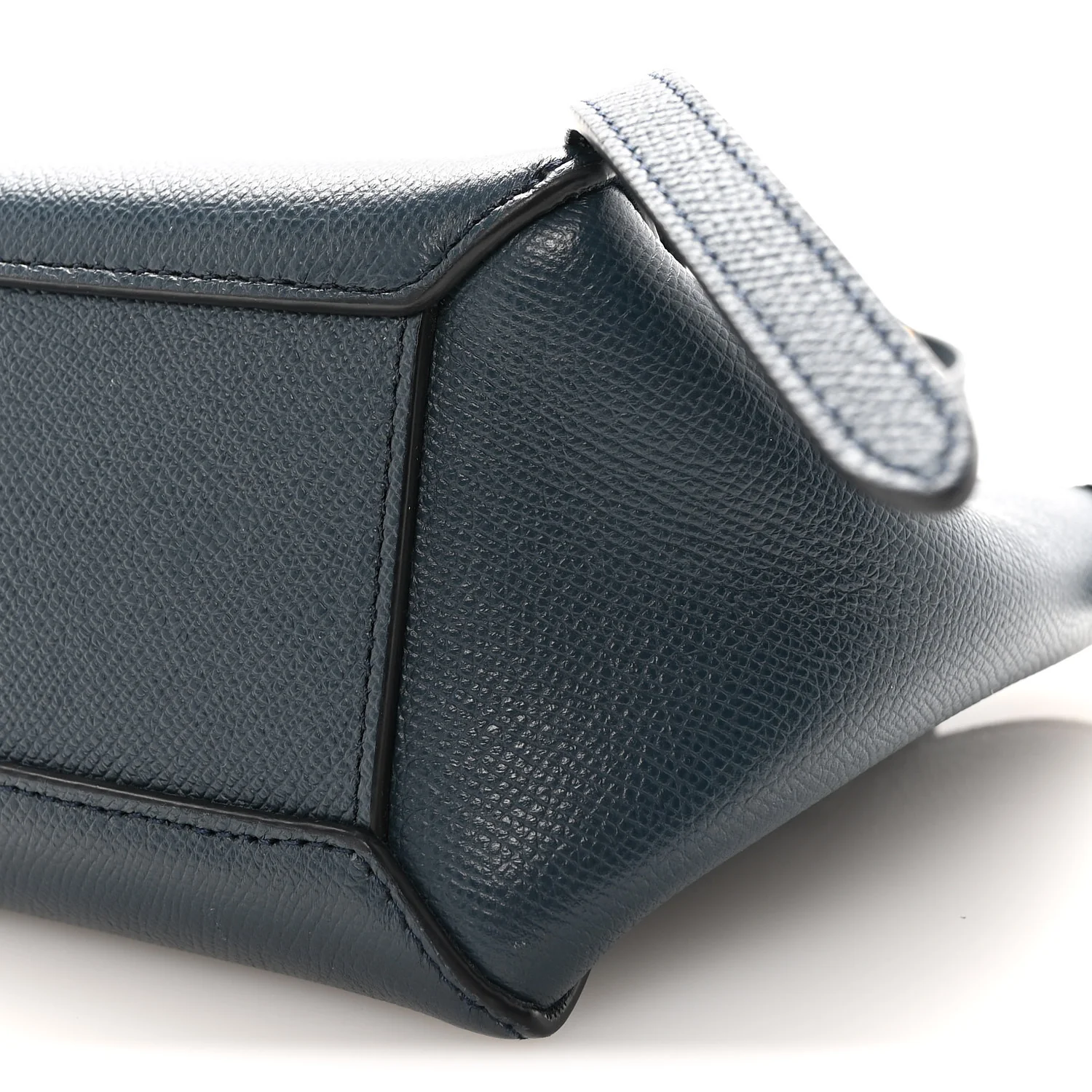 Grained Calfskin Nano Belt Bag Abyss Blue - Image 10