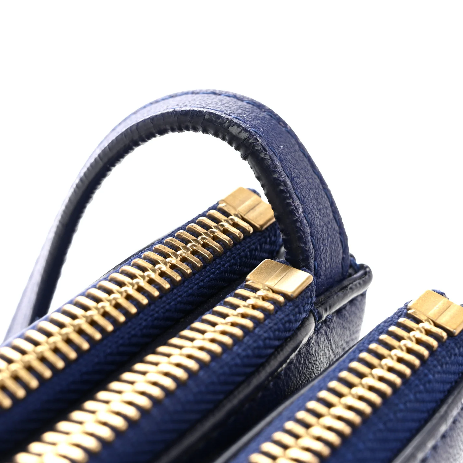 Lambskin Large Trio Crossbody Bag Indigo - Image 14