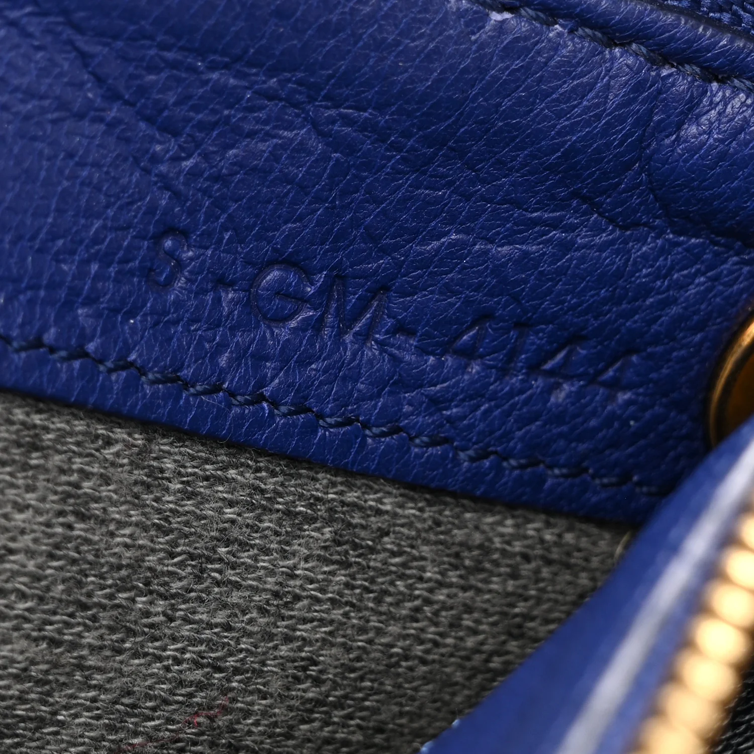 Lambskin Large Trio Crossbody Bag Indigo - Image 9