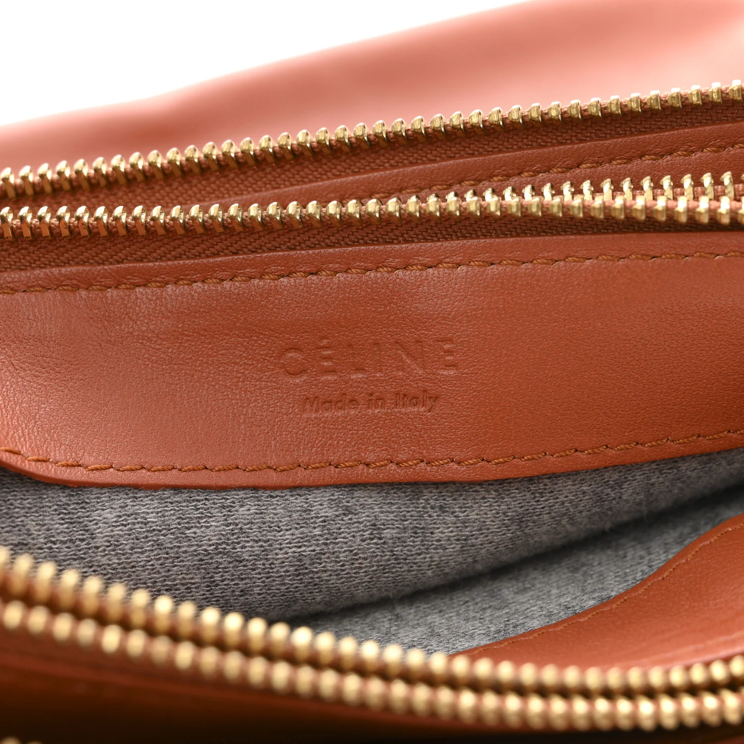 Lambskin Large Trio Crossbody Bag Tan - Image 6