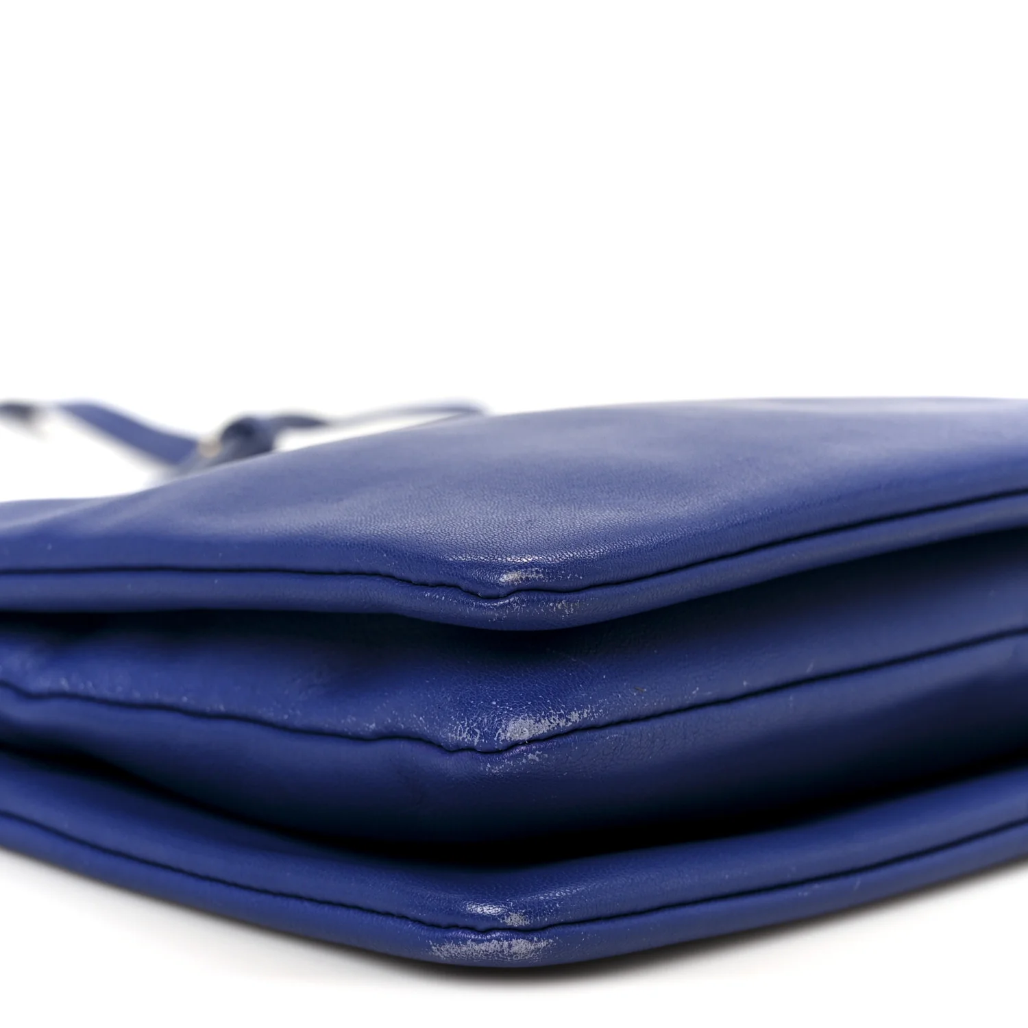 Lambskin Small Trio Crossbody Bag Indigo - Image 11